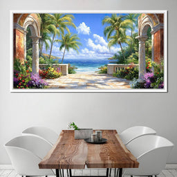 Tropical Gateway to Tranquility - NicheCanvas