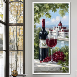 Wine Reverie by the Danube - NicheCanvas