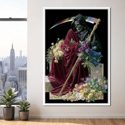 Death Rests With Fallen Petals - NicheCanvas