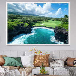 Ocean's Edge Golfer Dream - NicheCanvas