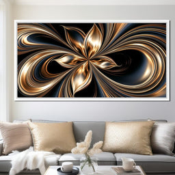 Gilded Currents Of The Infinite Void - NicheCanvas