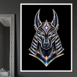 Celestial Anubis Guardian - NicheCanvas