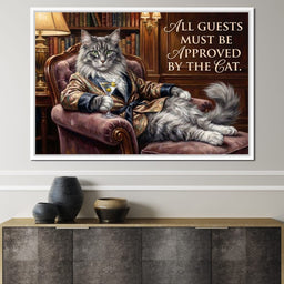 The Feline Gatekeeper Decides - NicheCanvas