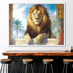 Lion Oasis - NicheCanvas
