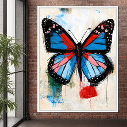 Vibrant Ascent of the Painted Wing - NicheCanvas
