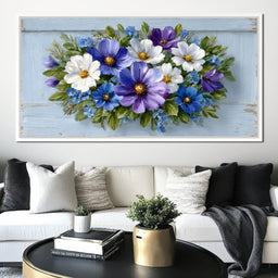 Lavender Meadow Flower Cascade - NicheCanvas