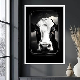 Majestic Bovine Portrait Sky - NicheCanvas