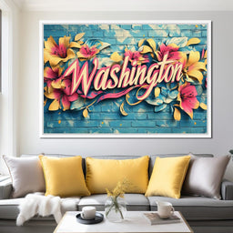 Floral Washington - NicheCanvas