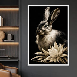 Quiet Contemplation Of The Wild Hare - NicheCanvas