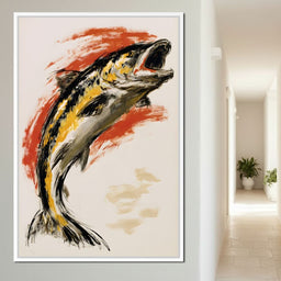 Leaping Through The Vivid Current - NicheCanvas