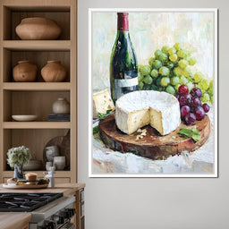 Wine and Cheese Delight - NicheCanvas