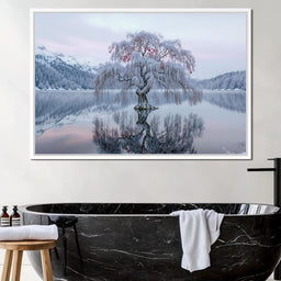 Willow of the Frosted Lake - TooplesArt - NicheCanvas