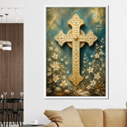 Gilded Petals Near The Relic - NicheCanvas