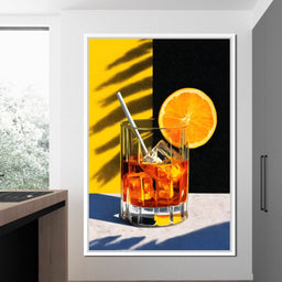 Sunlit Citrus Cocktail Study - NicheCanvas