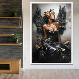Golden Wings of Elegance - NicheCanvas