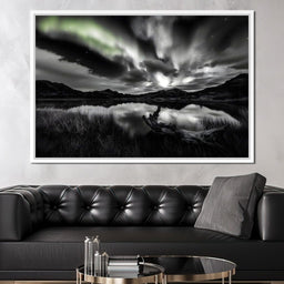 Eternal Wilderness Light Green Glow - NicheCanvas