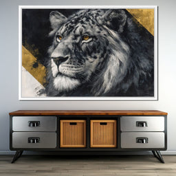 Golden Eyed Lion King - NicheCanvas