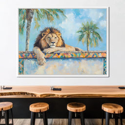 Majestic Lion Palm Retreat - NicheCanvas