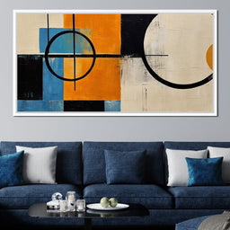 Geometric Orbit Mid Century Clash - NicheCanvas