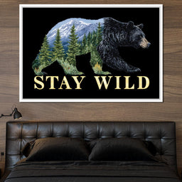 Bear Spirit Mountain Wildscape - NicheCanvas