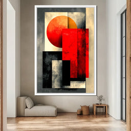 Geometric Dawn Fusion - NicheCanvas