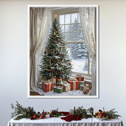 Winter Festival by the Window - NicheCanvas