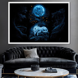 Moonlit Unicorn’s Sanctuary - TooplesArt - NicheCanvas