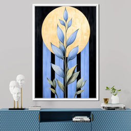 Golden Glow Leaf Reverie - NicheCanvas