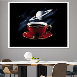 Planetary Coffee Dreamscape - NicheCanvas