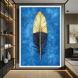 Golden Plume Harmony - NicheCanvas