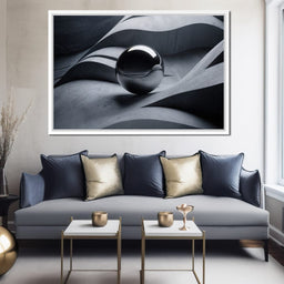 Black Mirror Sphere - TooplesArt - NicheCanvas