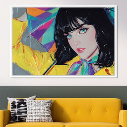 Raincoat Girl - NicheCanvas