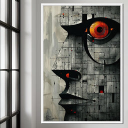 Enigmatic Gaze Fractal Mosaic - Cole Williams - NicheCanvas