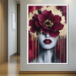 Golden Petals Silent Beauty - NicheCanvas