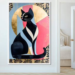 Feline Reverie Golden Dawn - NicheCanvas