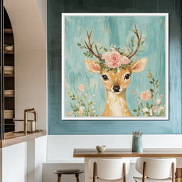 Gentle Fawn Floral Crown - NicheCanvas