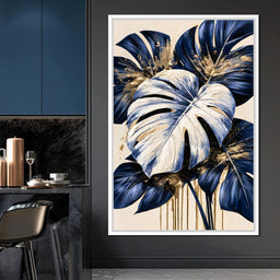 Gilded Foliage Under Midnight Shadows - NicheCanvas