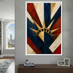 Gilded Freedom Radiating Light - NicheCanvas