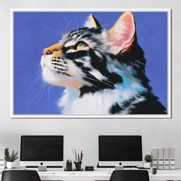 Majestic Feline Radiance - NicheCanvas