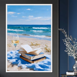 Seaside Pages and Golden Sip - NicheCanvas