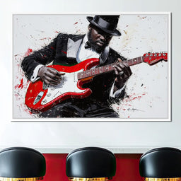 Electric Rhythm Portrait - NicheCanvas