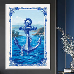 Tropical Ship Anchor - NicheCanvas