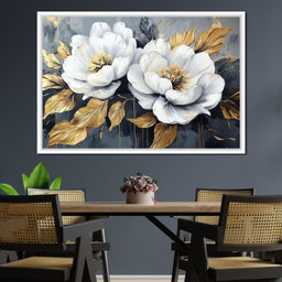 Golden Petals Harmony - Wildrose Creations - NicheCanvas