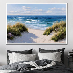 Waves Beyond the Dune Pathway - NicheCanvas