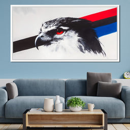 Fierce Hawk Gaze - NicheCanvas