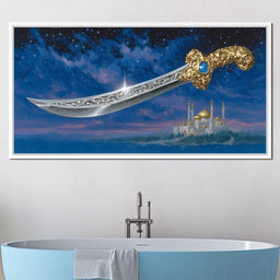 Celestial Scimitar Above Palace - NicheCanvas