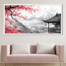 Cherry Blossom Landscape - NicheCanvas
