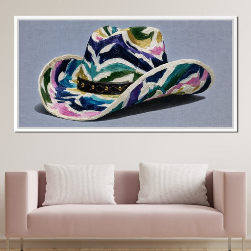Colorful Cowboy Hat Canvas Print