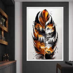 Nature in a Feather - Johanjjf - NicheCanvas