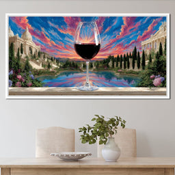 Majestic Vineyard Reflections - NicheCanvas